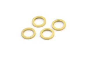 8mm Brass Ring, 50 Raw Brass Circle Connectors (8x1mm) A3773
