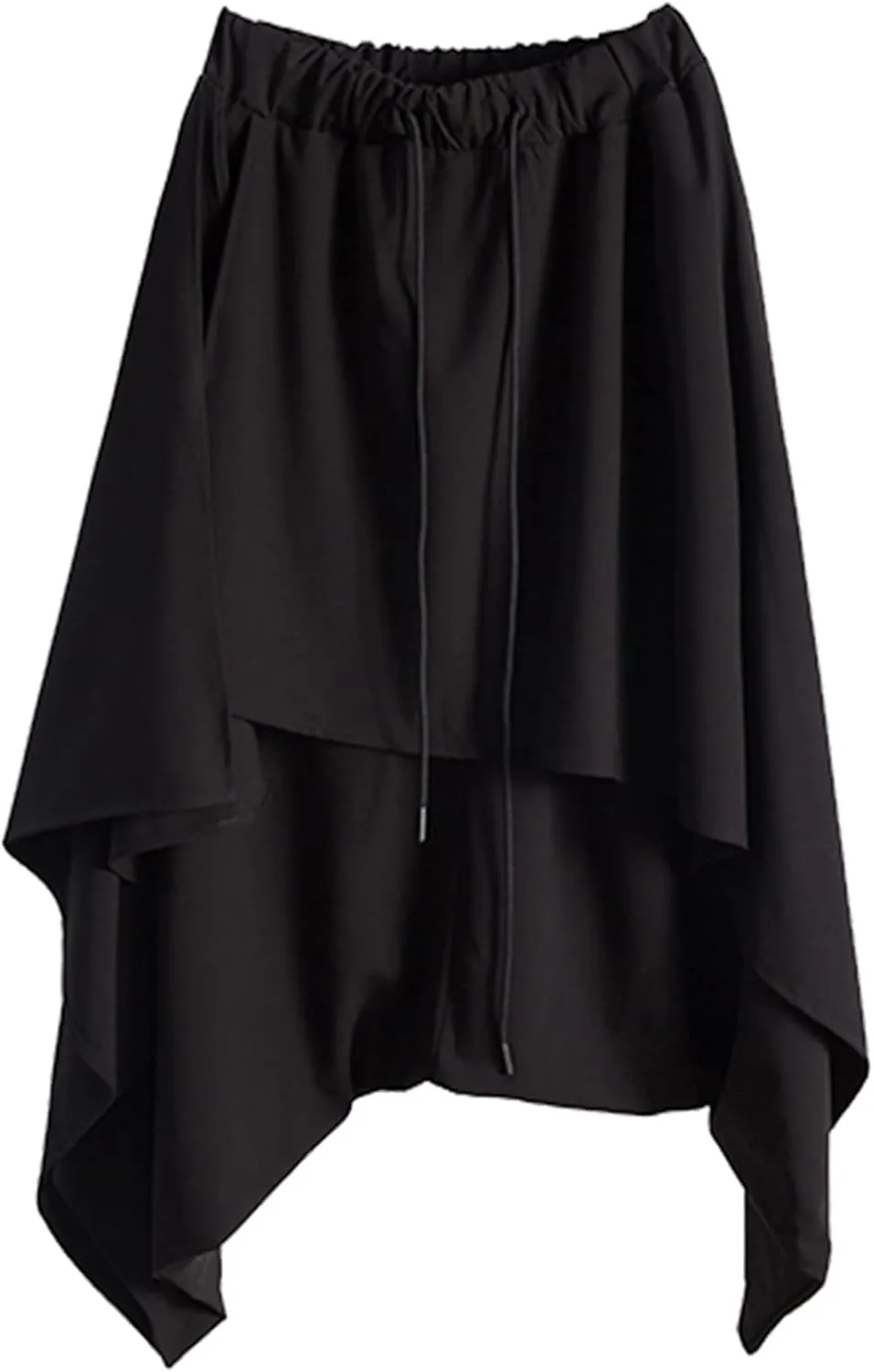 AITFINEISM Men's Casual Skirt Pants Loose Wide Leg Harem Pant Japanese Harajuku Kimono Trousers