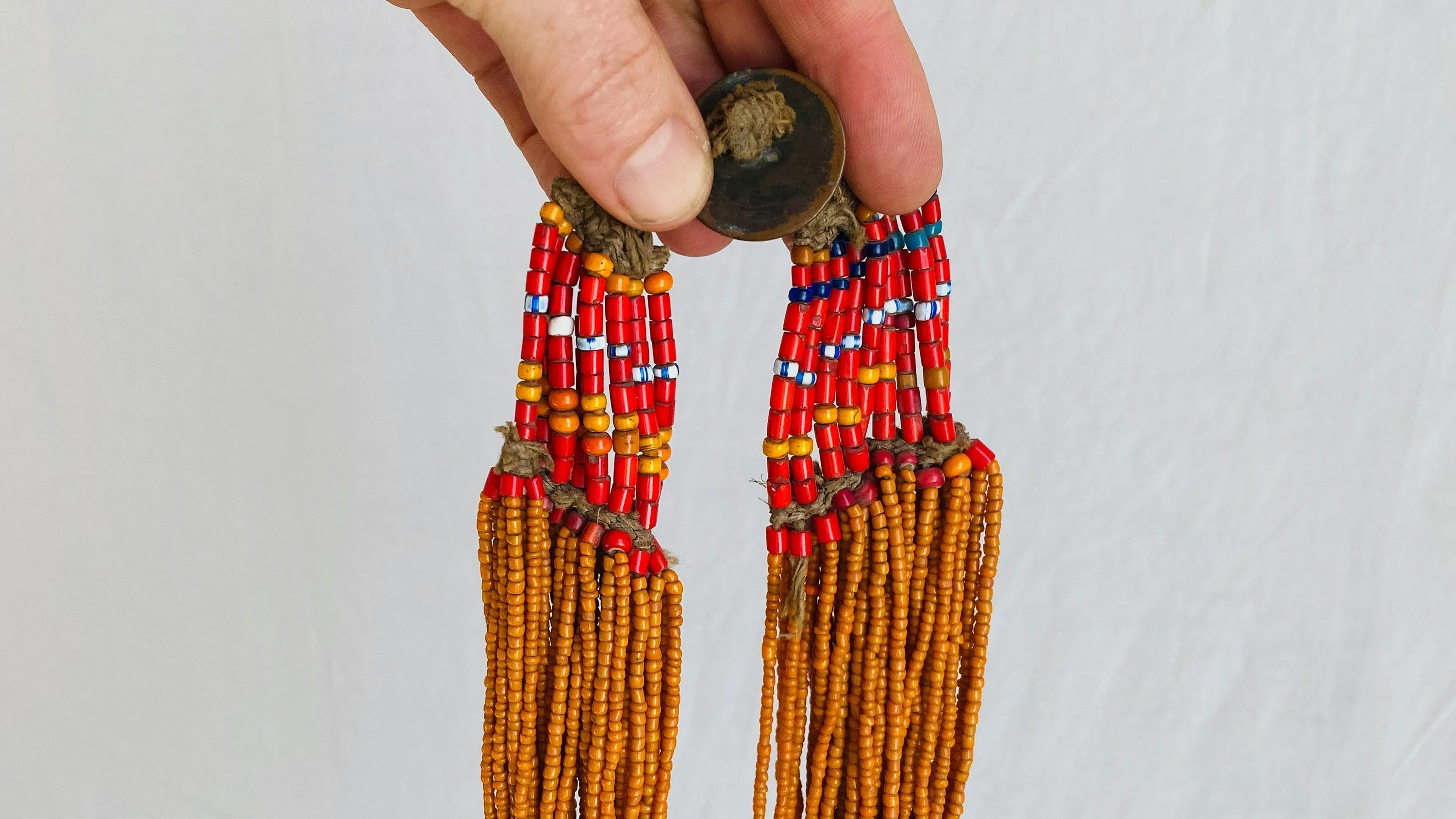 Antique Naga Multi-Strand Necklace. Nagaland, India. Tribal