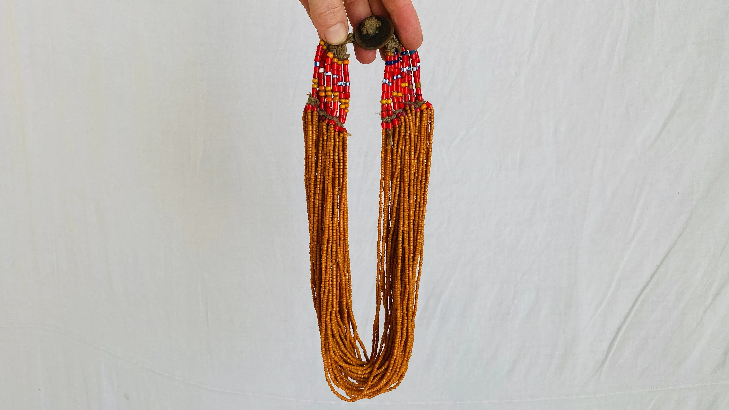 Antique Naga Multi-Strand Necklace. Nagaland, India. Tribal