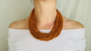 Antique Naga Multi-Strand Necklace. Nagaland, India. Tribal