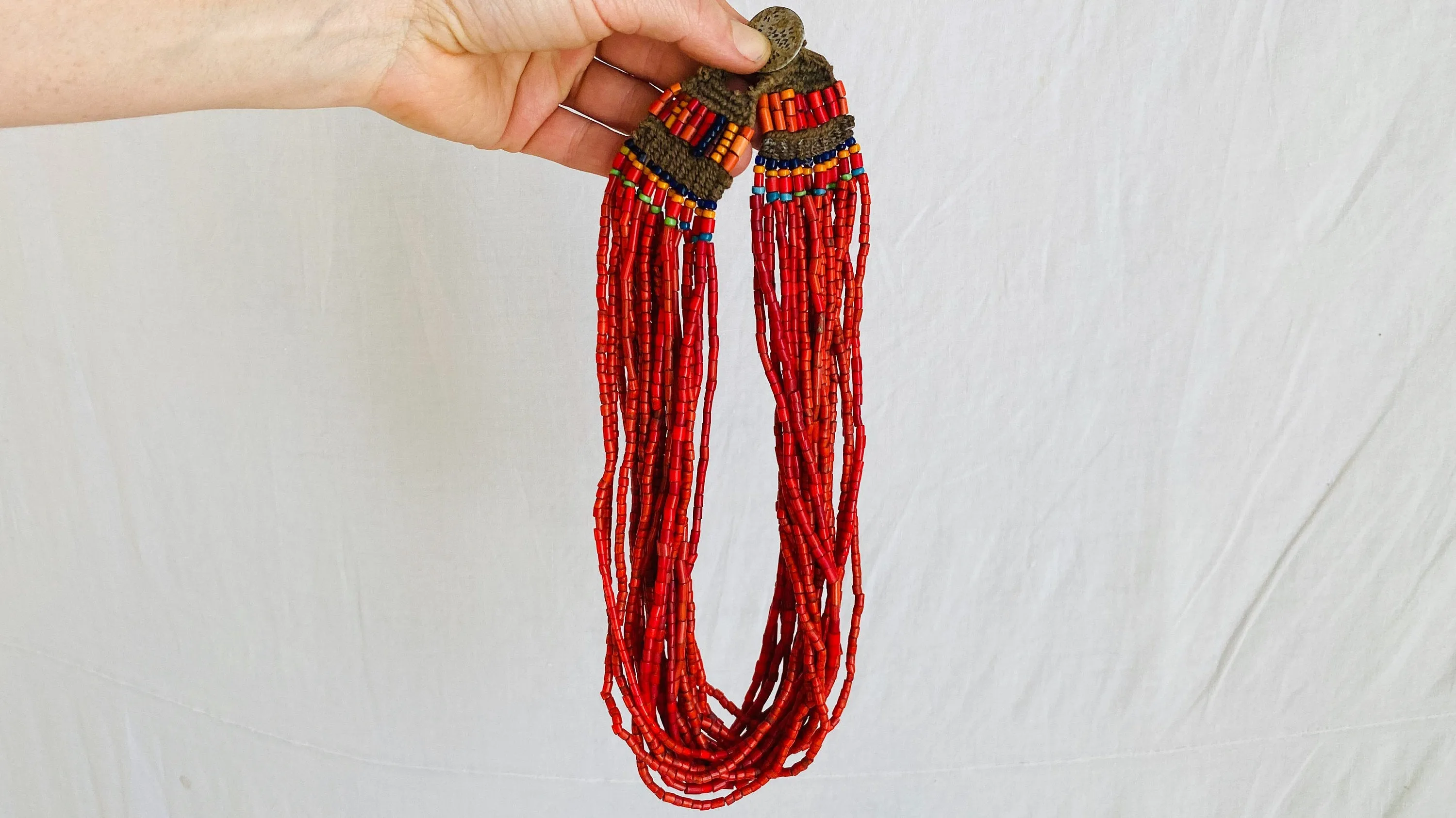 Antique Nagaland Multi-Strand Necklace Collectible. Naga