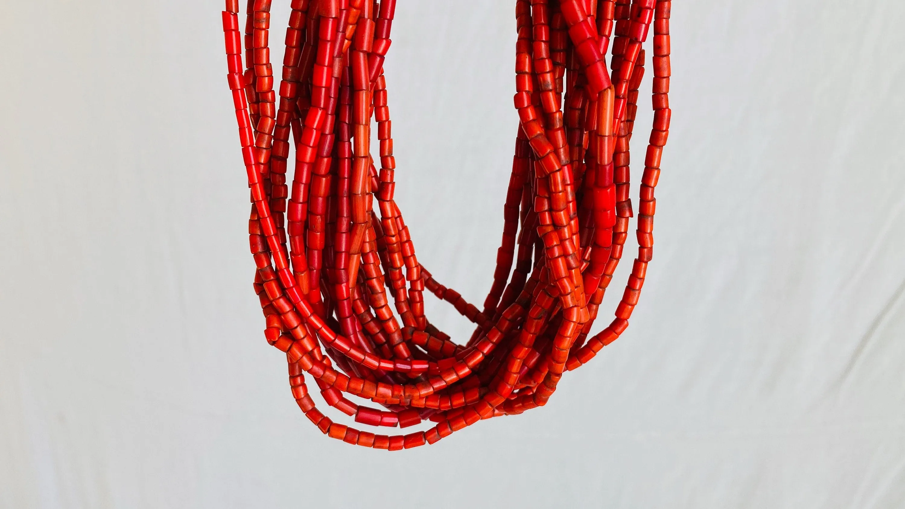 Antique Nagaland Multi-Strand Necklace Collectible. Naga
