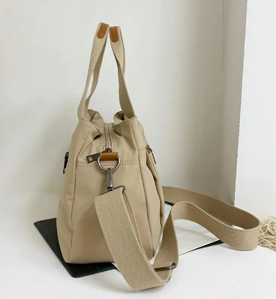 Bags for Women Three-layer Tote Casual Small Shoulder Bag Satchel Multi-pocket Crossbody Diaper Bag Work Bag 2024