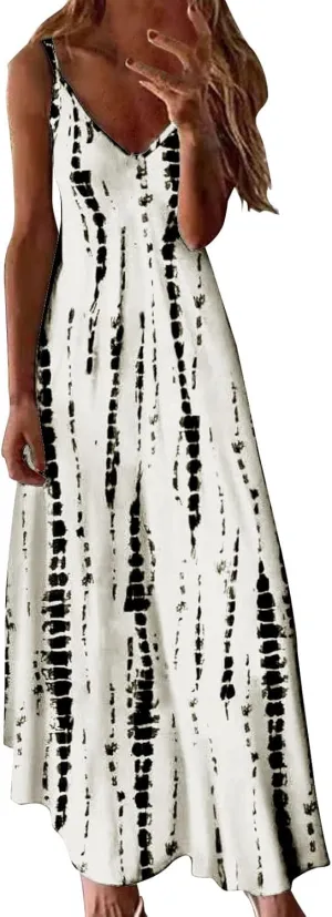 Beautiful Dress Loose Dress with Colour Block Print Dress Birthday Dresses Women