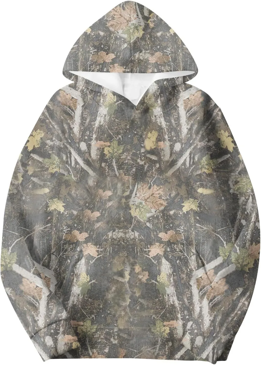 Camo Sweatsuits for Women Set 2 Piece Camo Hoodies Maple Leaf Print Hoodie Oversized Sweatshirt Sweatpants Outfits