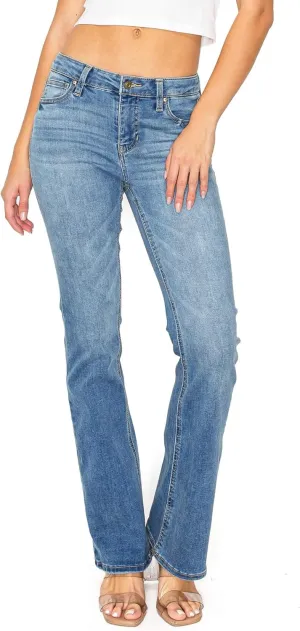 Celebrity Pink Women's Juniors Mid Rise Bootcut Jeans