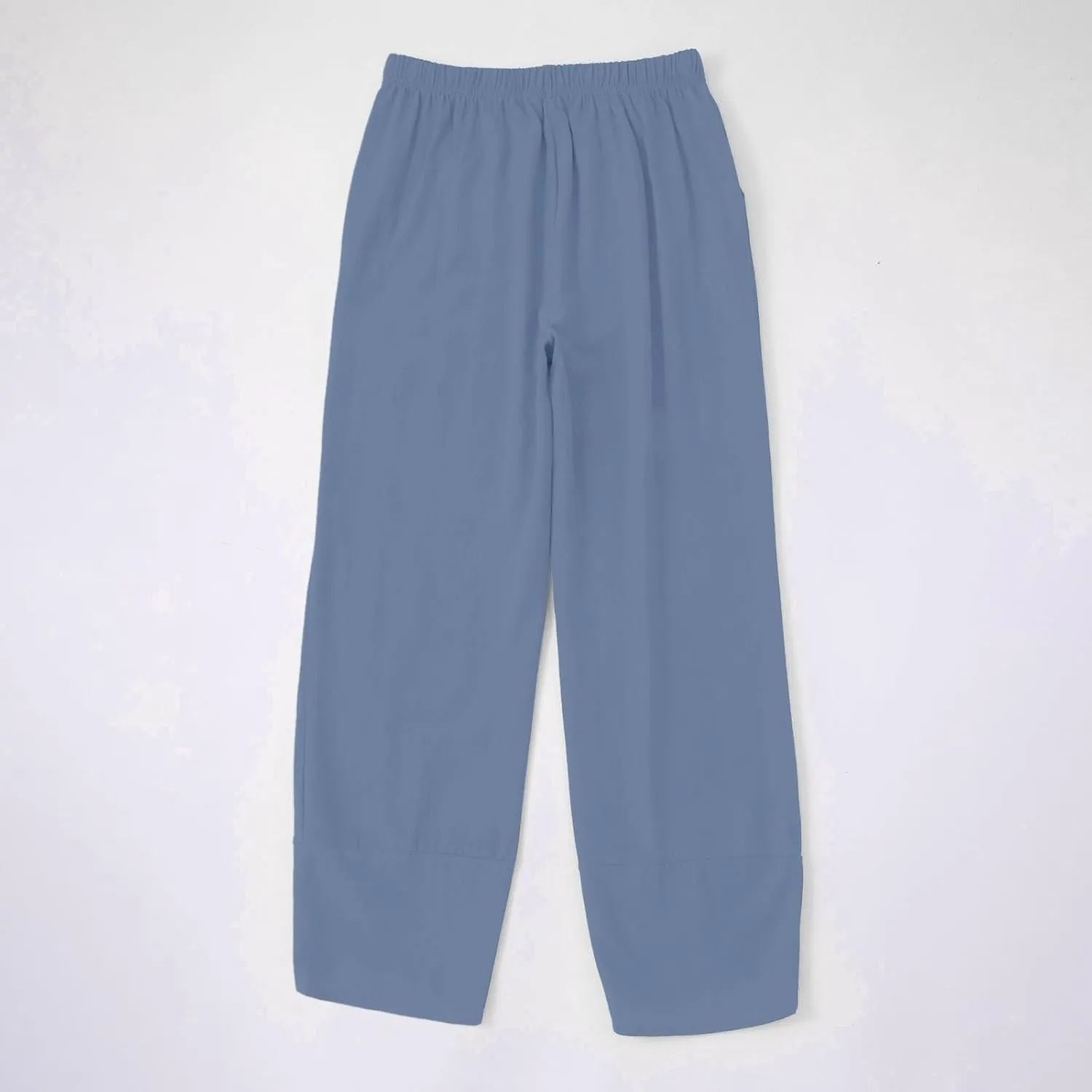 Cotton Linen Pants for Women Plus Size Cropped Wide Leg Summer Casual Loose Fit Trousers Beach Lounge Work