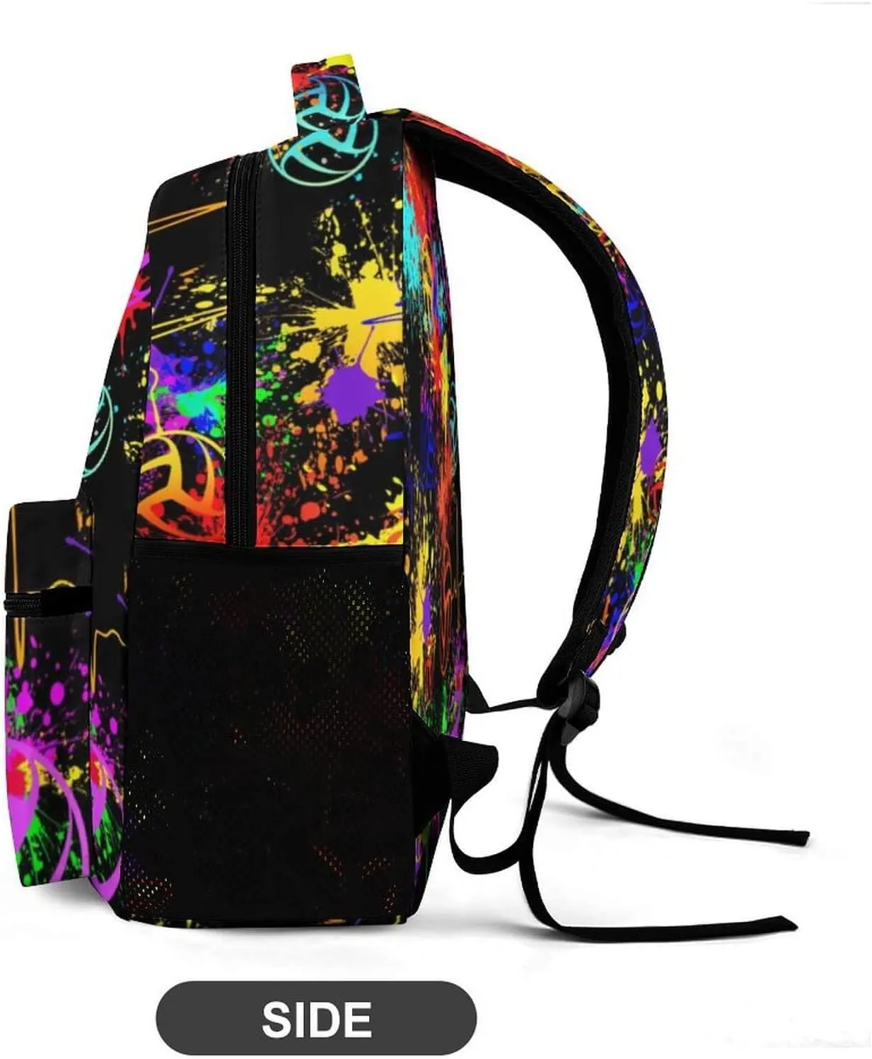 Custom Volleyball School Backpack for Kids Girls Boys, 16 Inch Cool Volleyball Themed Bookbag, Personality School Backpack for Students Children, sustainable, Lightweight, Large Capacity