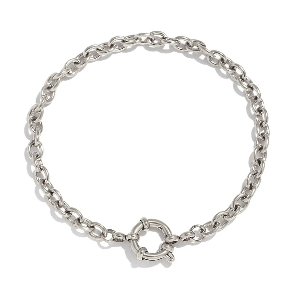European and American Simple Blade Chain Bracelet