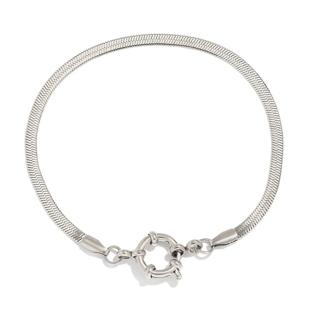 European and American Simple Blade Chain Bracelet