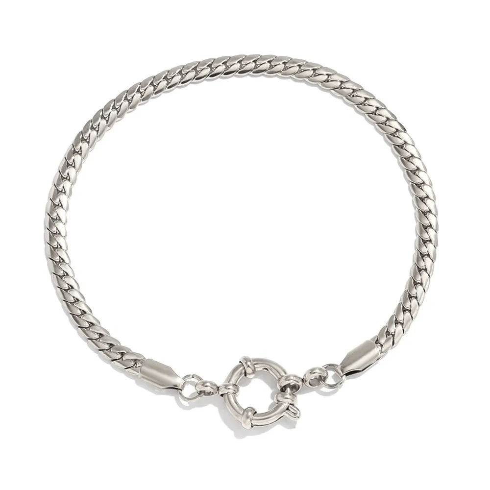 European and American Simple Blade Chain Bracelet
