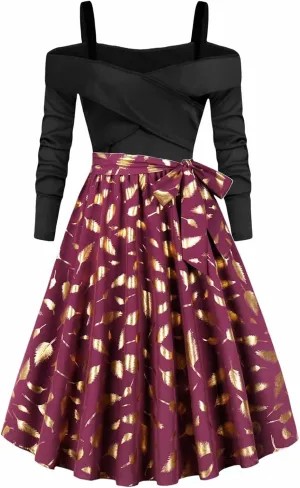 Fall Dresses for Women 2024 Casual Long Sleeve Off Shoulder Ruffle Dress Elegant Sexy Tie Waist Pleated Mini Dresses