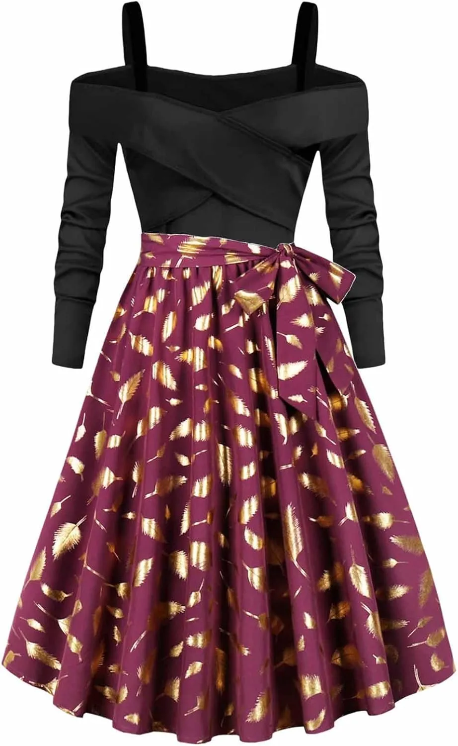Fall Dresses for Women 2024 Casual Long Sleeve Off Shoulder Ruffle Dress Elegant Sexy Tie Waist Pleated Mini Dresses