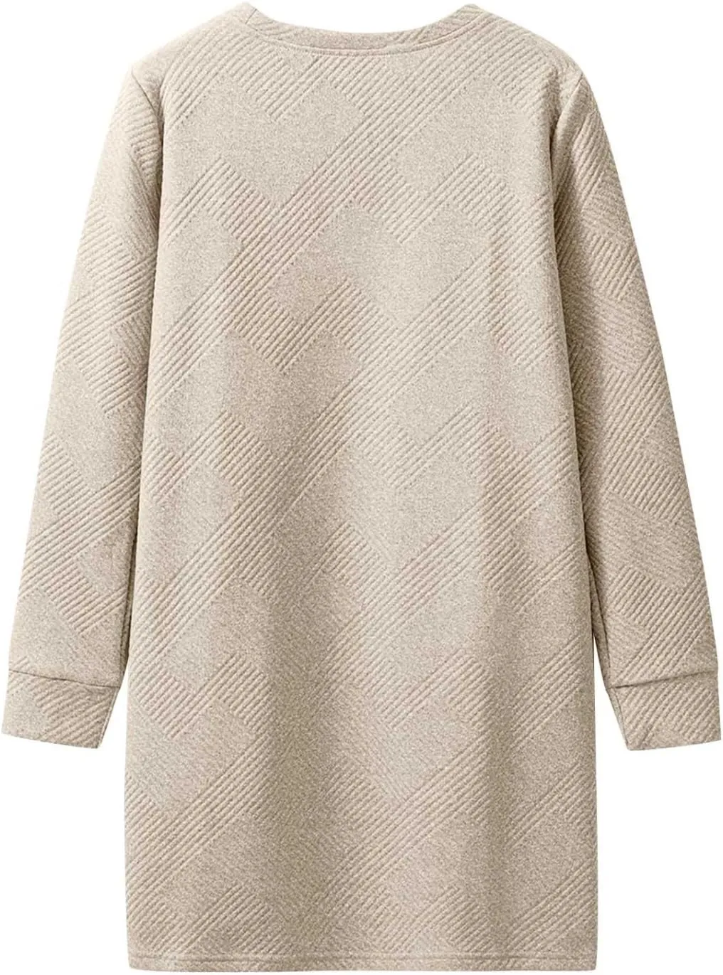 Fall Dresses for Women 2024 Trendy Long Sleeve Crewneck Causal Dress Fall Fashion Solid T-Shirt Dress Outfits Clothes