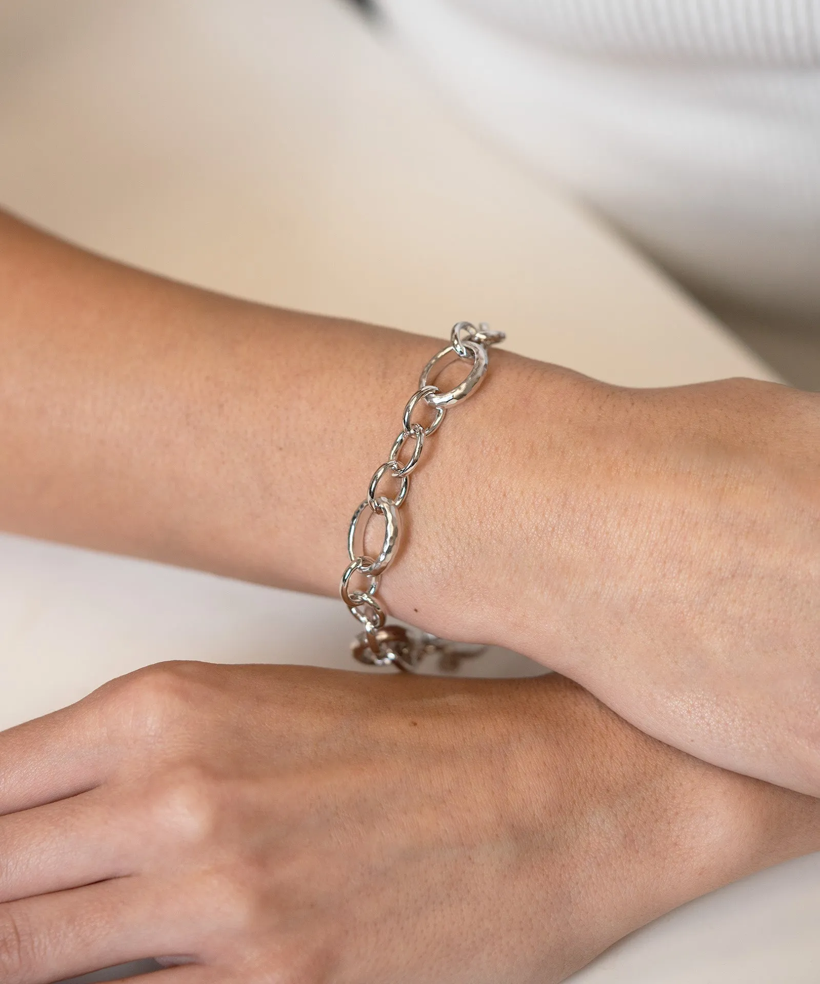 Gabriel & Co Sterling Silver Chunky Toggle Bracelet