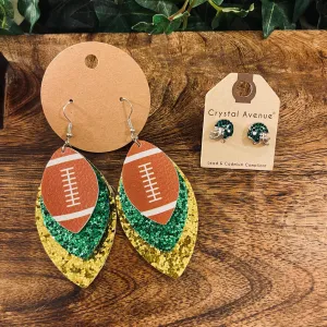 GameDay: Helmet Post Back Style or Dangle Earrings