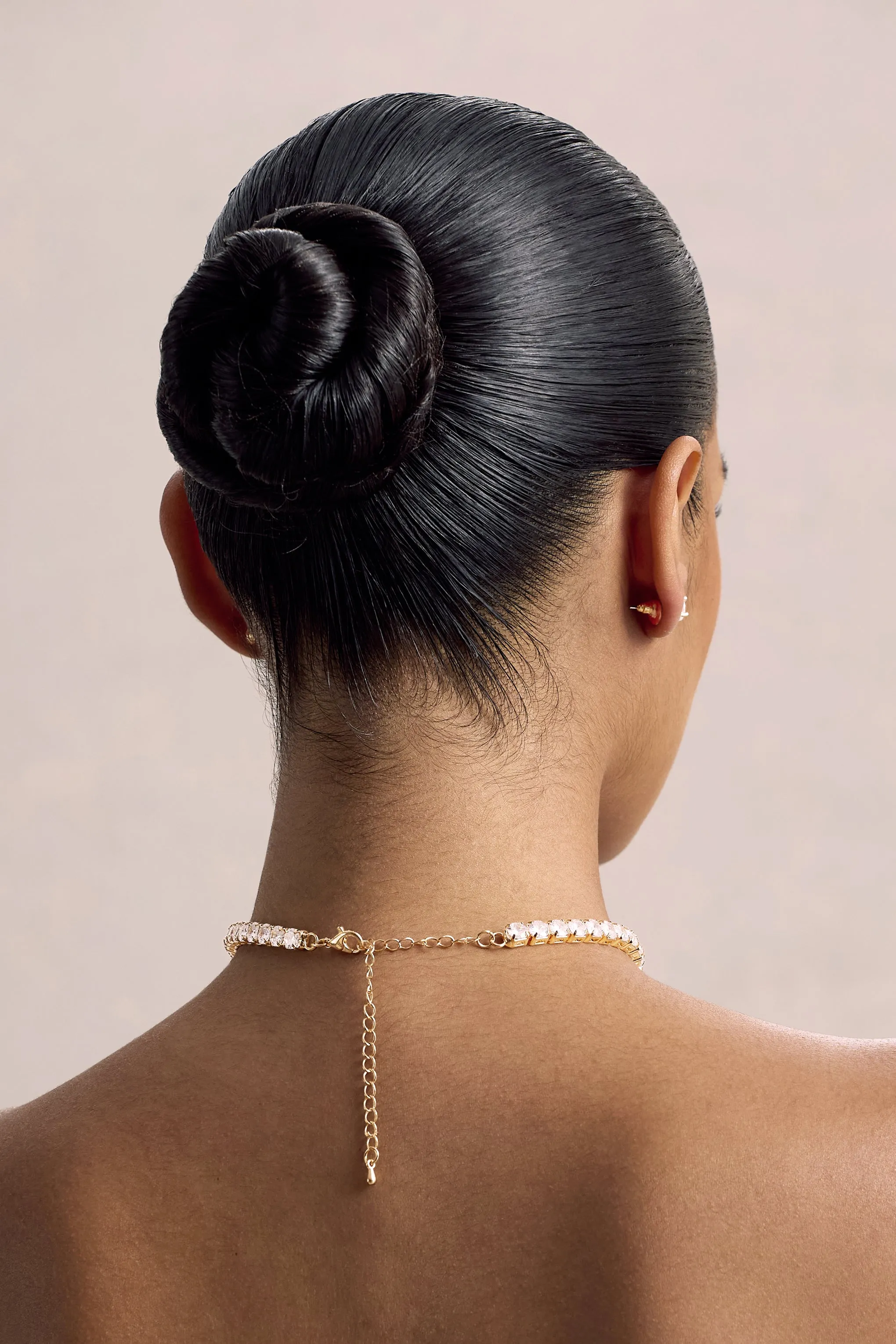 Gaze | Gold Diamante Necklace & Earrings Set
