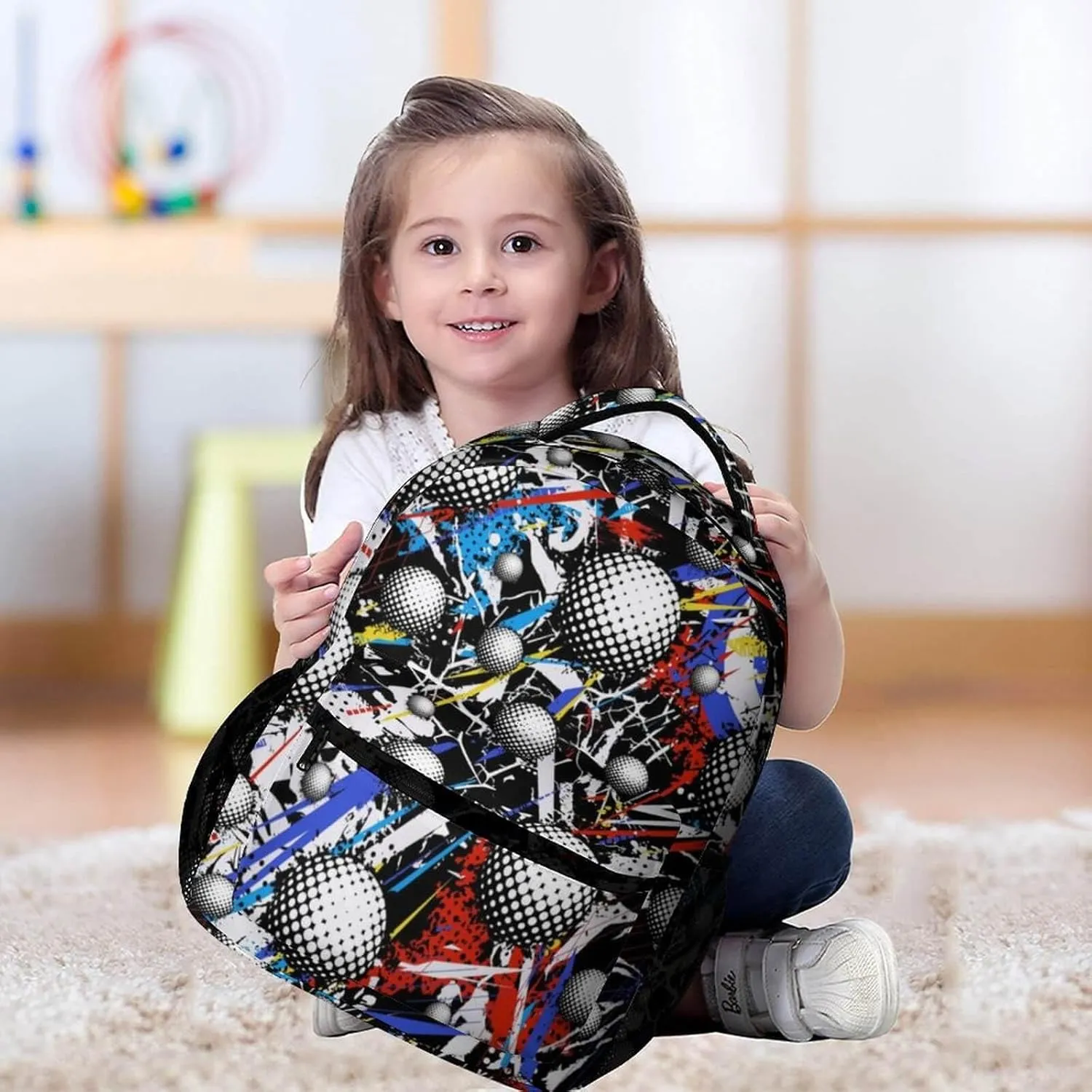 Golf School Backpack for Kids Girls Boys, 16 Inch Cool Golf Themed Bookbag, Personality School Backpack for Students Children, sustainable, Lightweight, Large Capacity