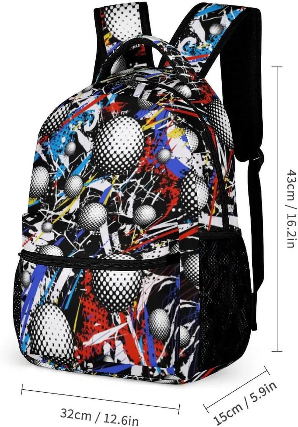 Golf School Backpack for Kids Girls Boys, 16 Inch Cool Golf Themed Bookbag, Personality School Backpack for Students Children, sustainable, Lightweight, Large Capacity