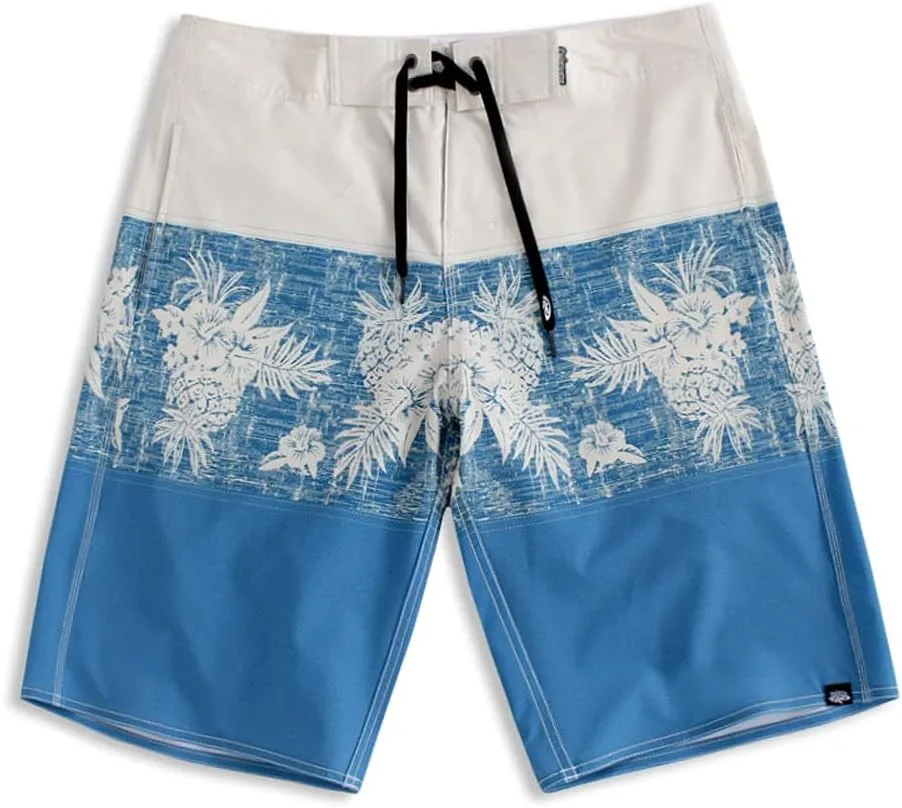 Hawaiian Microfiber, 4-Way Stretch Boardshorts - Multiple Pockets
