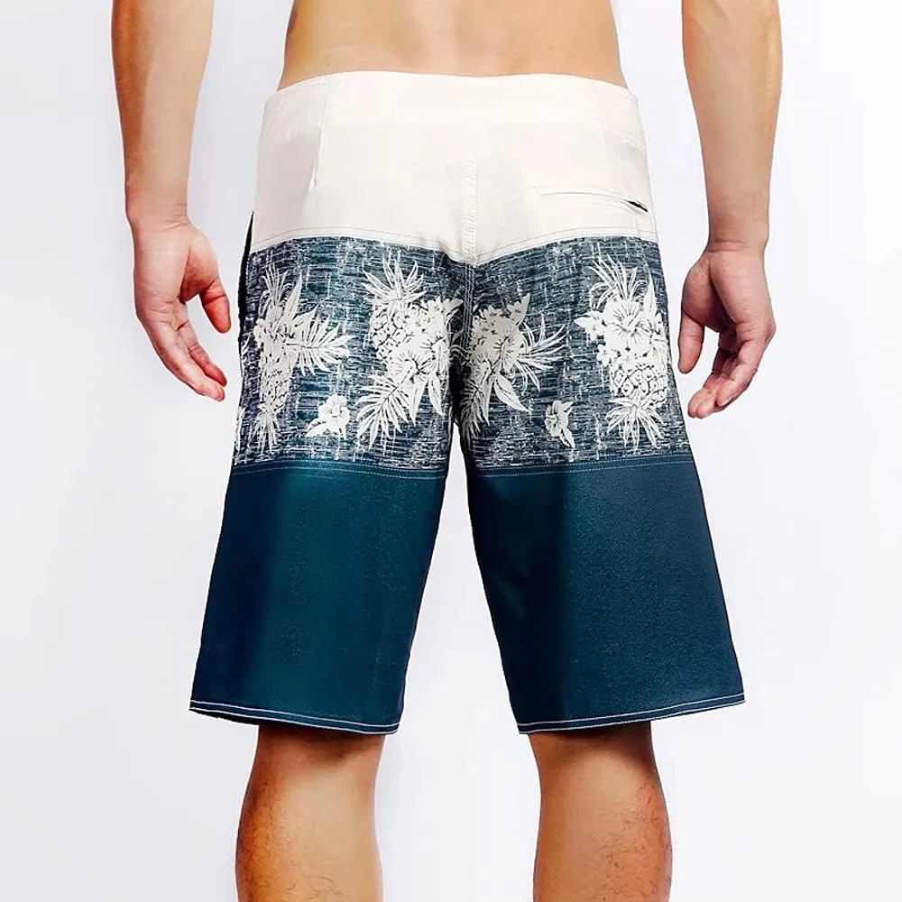 Hawaiian Microfiber, 4-Way Stretch Boardshorts - Multiple Pockets