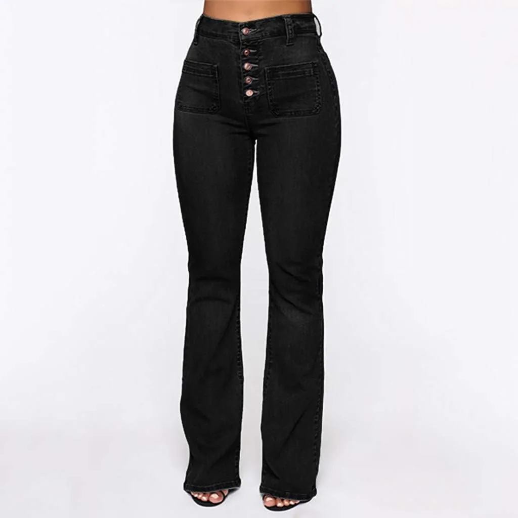 High Waisted Jeans for Women Jeans Poket Pants Mid Casual Denim Lace Women's Jeans High Waisted Jeans for Women