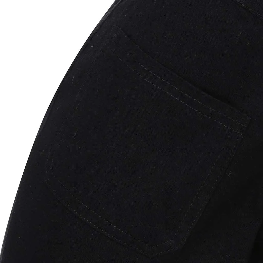 High Waisted Jeans for Women Jeans Poket Pants Mid Casual Denim Lace Women's Jeans High Waisted Jeans for Women
