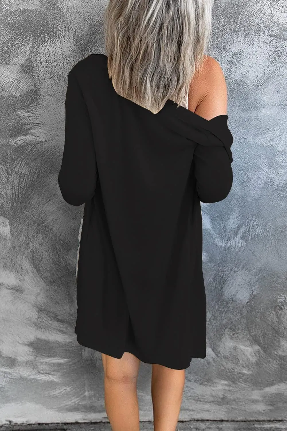 Hount Women's Lightweight Open Front Cardigans Button Down Long Sleeve Cardigan Outwear