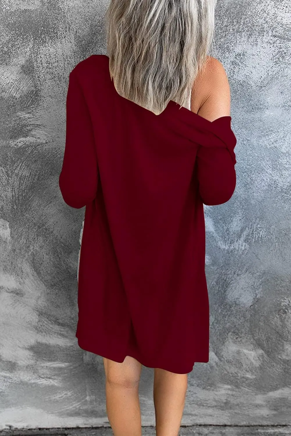 Hount Women's Lightweight Open Front Cardigans Button Down Long Sleeve Cardigan Outwear