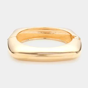iLLASPARKZ Chunky Metal Hinged Bangle Bracelet