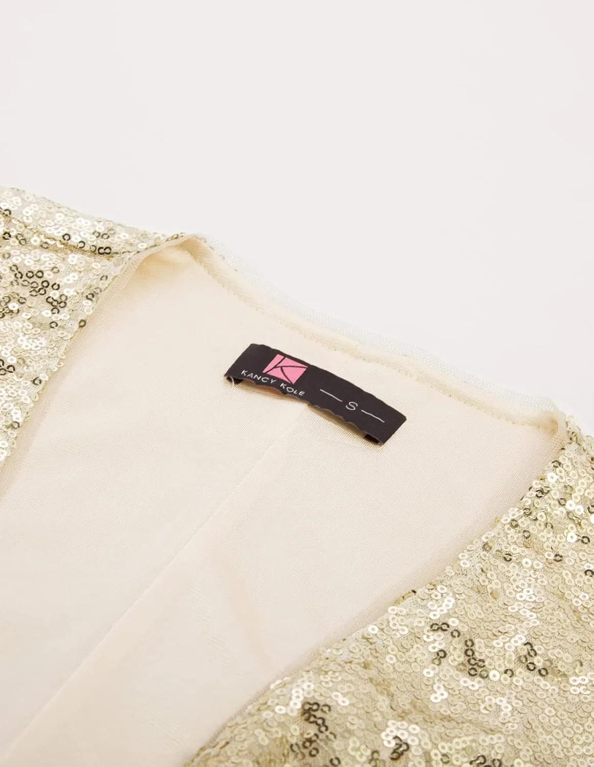 KANCY KOLE Women Sequin Cardigan Long Sleeve Open Front Jacket Blazers for Holiday Christmas