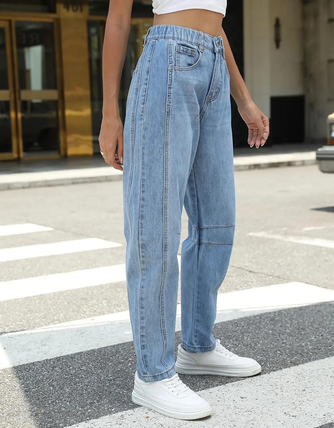 Kedera Women Barrel Jeans Casual Denim Pants 2025 Loose Wide Leg Baggy Pants Mid Waist Boyfriend Jeans Y2k Pants