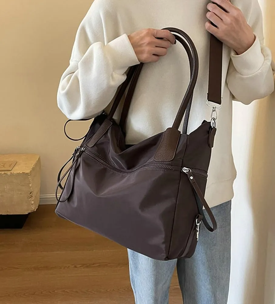 Large Bag for Women Oxford Cloth Tote Casual Hobo Bag Shoulder Bag Satchel Crossbody Bag for Travel Shopping Work