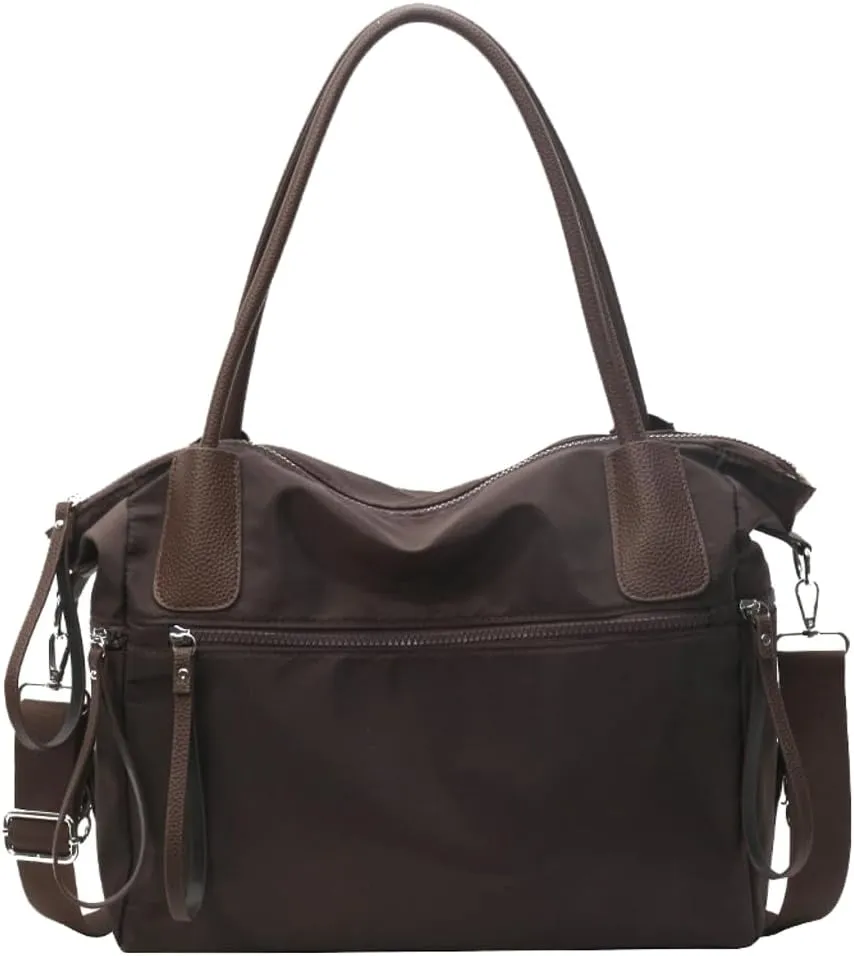 Large Bag for Women Oxford Cloth Tote Casual Hobo Bag Shoulder Bag Satchel Crossbody Bag for Travel Shopping Work
