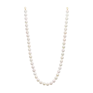 Large White Hanadama Akoya Pearl Strand - Made to Order