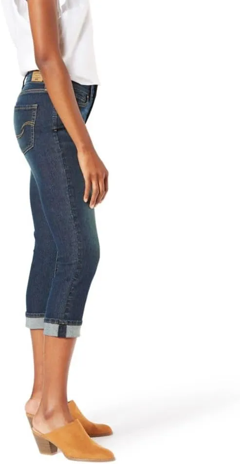 Levi Strauss Signature Gold Women's Mid-Rise Slim Fit Capris (Available in Plus Size)