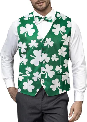 LINOCOUTON Men's Suit Vest with Bow Tie