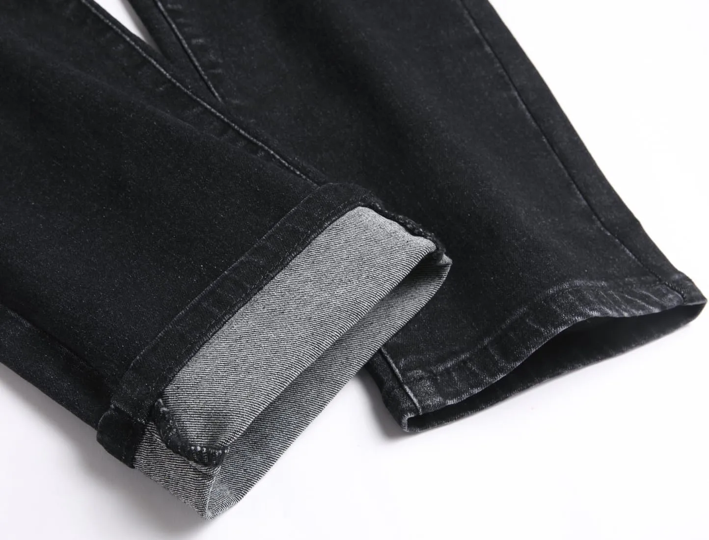 Men's Distressed Ripped Slim Fit Denim Jeans Pants