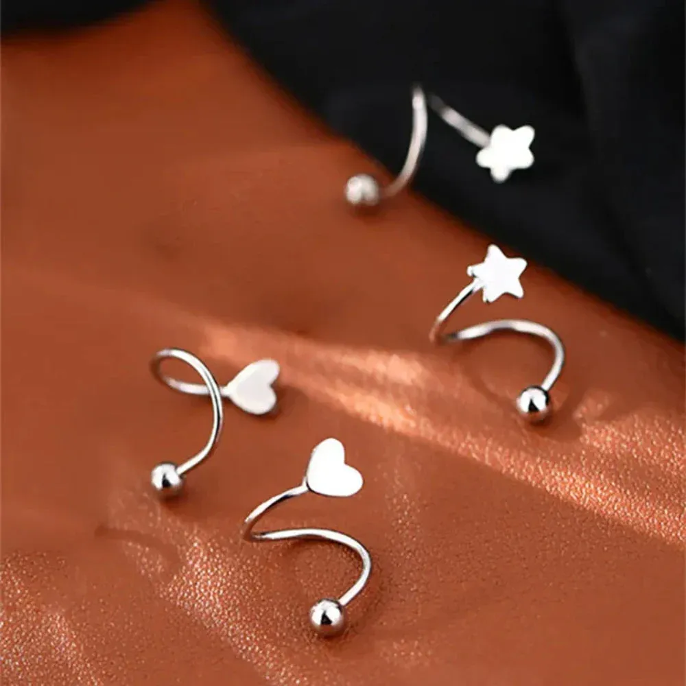 Minimal Star Earrings