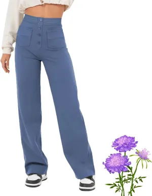 Miracharm Pants, Puliam Pant for Women, Flexipants - Women's Casual High Waist Stretch Trousers with Pockets