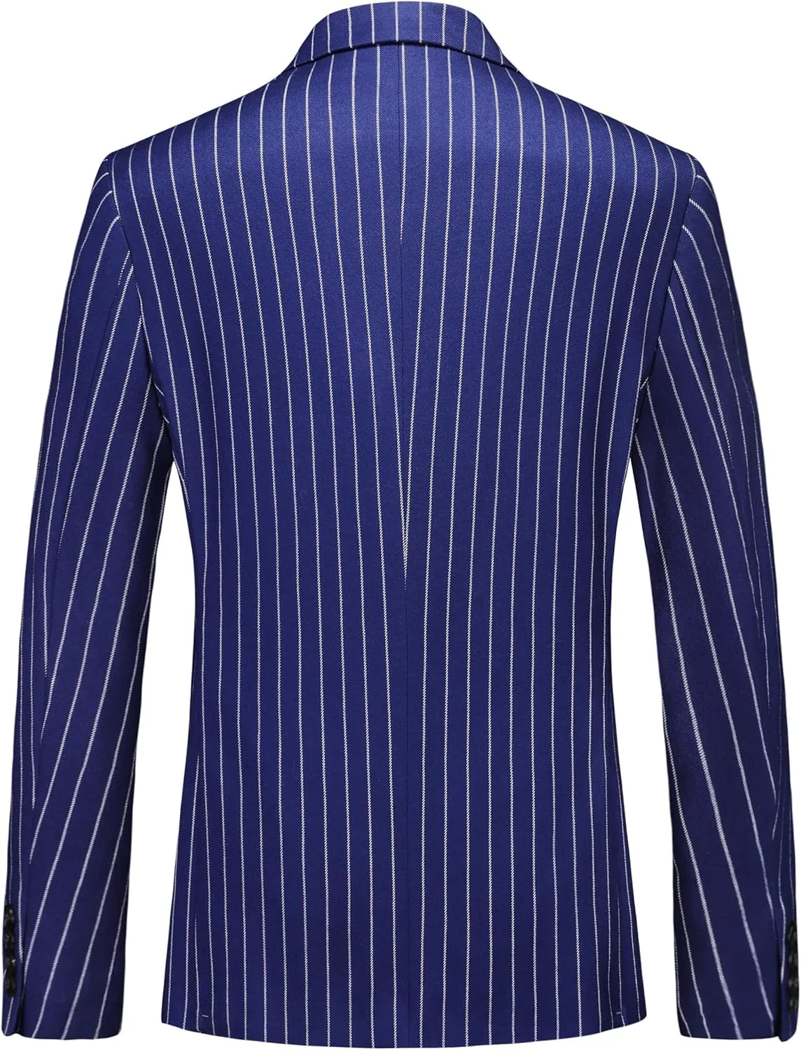 MOGU Mens Striped Sport Coat  Slim Fit Pinstripe Blazer Suit Jacket for Men, Business Casual Dress Coat