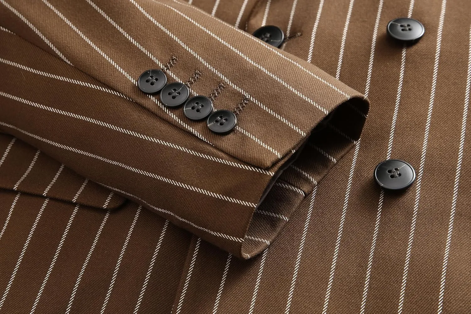 MOGU Mens Striped Sport Coat  Slim Fit Pinstripe Blazer Suit Jacket for Men, Business Casual Dress Coat