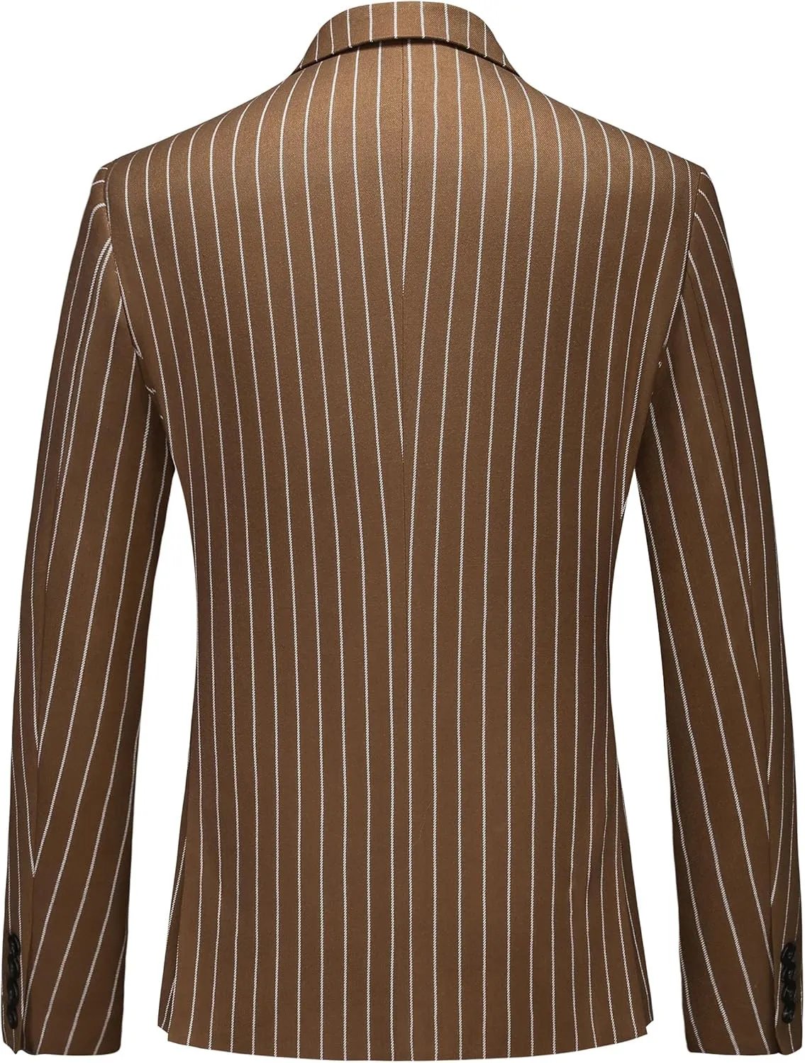 MOGU Mens Striped Sport Coat  Slim Fit Pinstripe Blazer Suit Jacket for Men, Business Casual Dress Coat
