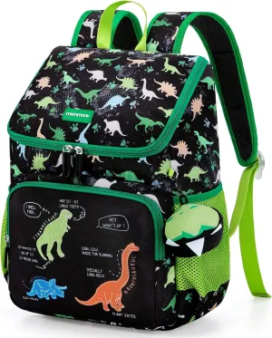 mommore Kids Backpack for Toddler Boys Girls 2 in 1 Preschool Backpack Elementary Bookbag for Kindergarten Age 3-5 (Dinosaur)
