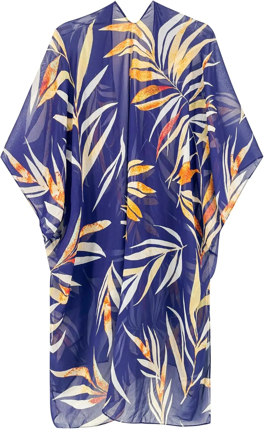 Moss Rose Women's Chiffon Long Kimono Beach Cover up for Summer Bathing Suits Cardigans Casual Loose Swimwear