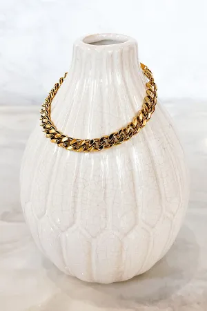 Natural Elements Chunky Gold Link Bracelet