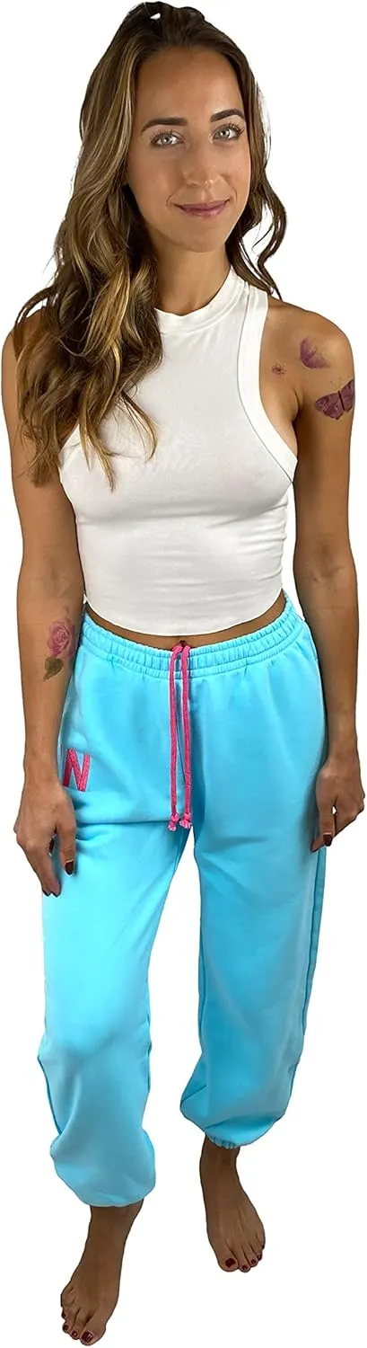 Neva Nude Jogger Naughties - Oversized Boyfriend Sweatpants for Raves, Festivals, Dance, & Casual | 100% Cotton | USA Made