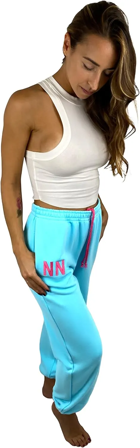 Neva Nude Jogger Naughties - Oversized Boyfriend Sweatpants for Raves, Festivals, Dance, & Casual | 100% Cotton | USA Made