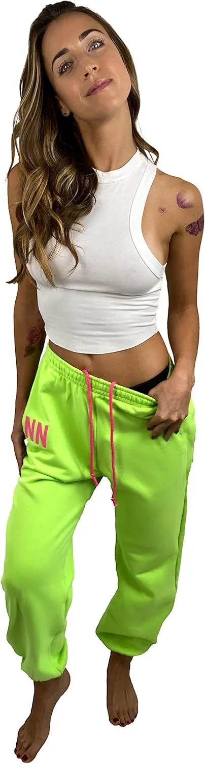 Neva Nude Jogger Naughties - Oversized Boyfriend Sweatpants for Raves, Festivals, Dance, & Casual | 100% Cotton | USA Made